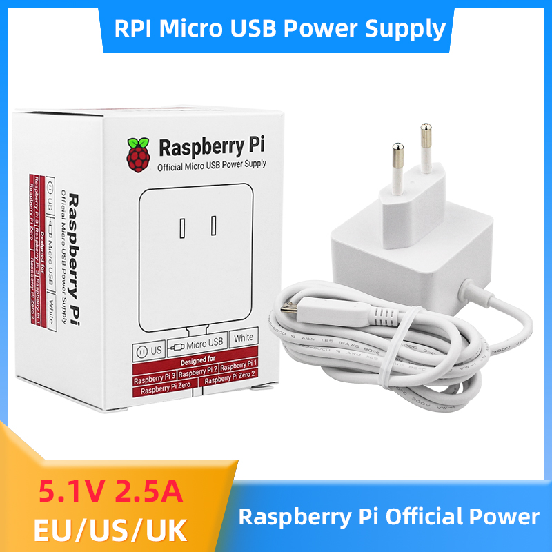Pi Power Supply - Raspberry Pi 12.5W alimentatore 5.1V 2.5A