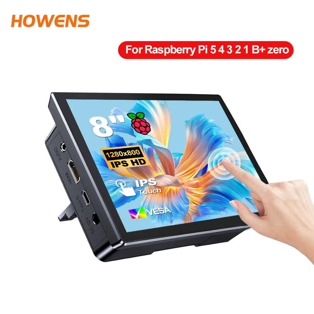 Pi 4 Case - Monitor touchscreen portatile da 7-8 pollici