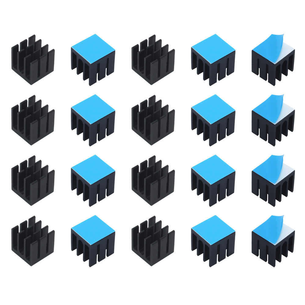 Pi Power Supply - 12x12x12mm 50 pz Dissipatore di Calore