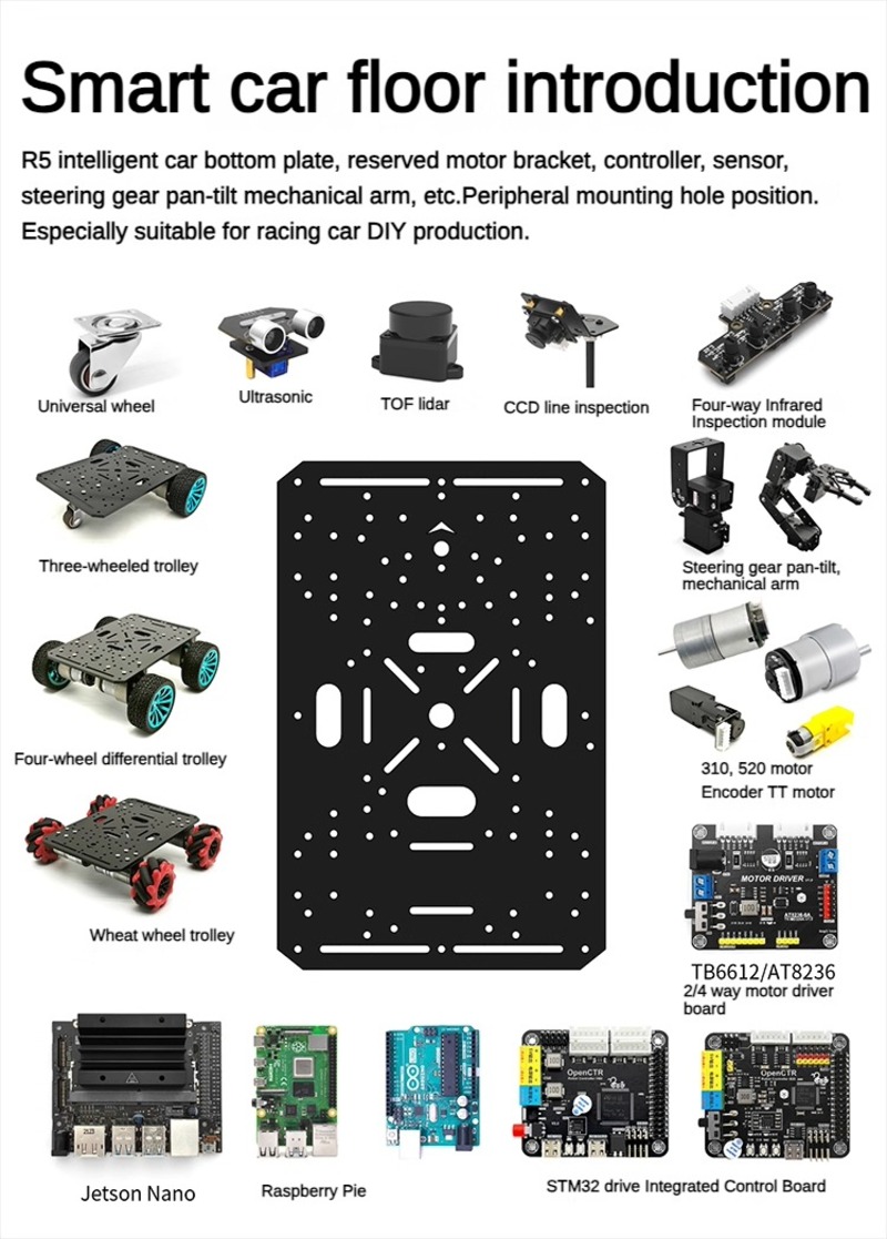 Telaio per Auto Robot 4WD con  - Raspberry Pi Kit recensione e prezzo